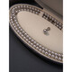 QUAMER Xiaoxiang Style Shijiazhen Hemp Platinum Gray Pearl Necklace for Women Long Sweater Chain Multi-layer Wearing Female Niche 4mm Hemp + Magnetic Cuff (120cm)