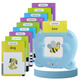 
Children's Early Education Machine Card Machine Audio English Word Card Learning Machine Baby Enlightenment Education Children's Toys [New Little Dinosaur Blue] 112 pictures (224 contents - Small Languages ​​(Part 2)