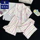 
Woodpecker three-piece pajamas for women in summer 2025 new thin women summer cloud cotton short-sleeved short-sleeved trousers can be worn outside 9922# cloud cotton three-piece set M [70-95]Jin[Jin equals 0.5 kg]