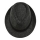 
Autumn and winter Shanghai beach big brim hat men's top hat Korean style trendy black woolen hat versatile retro British casual hat black one size