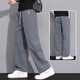 Jüdische Eisseide -Scimitar -Hosen für Männer Sommer dünn 2025 Neu loser, gerade Sommer drapiert entspannte lässige Hose 6636 Khaki + 6636 Militärgrün (2 Streifen) 3xl