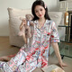 Koreanische Version von Ugly Fish Hanton Pyjamas für Frauen im Sommer dünne Heimkleidung, Kurzärmele, Shorts, Hosen, Cartoon Cartoon Netter Anzug KK14108 [Keine Augenmaske] 2xl [Empfohlen 135-145jin [Jin gleich 0,5 kg]]