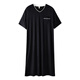 
Langsha nightgown men's modal summer new thin cool breathable short-sleeved pajamas home clothes can be worn outside QY844 black L Recommended 110-140Jin [Jin equals 0.5 kg]