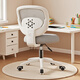 Warner new computer chair learning chair ergonomic chair home backrest chair DK828 grey pulley style without armrests