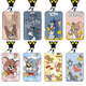 Mizuo Cat and Mouse Card Set Meal Card Campus Card Bus Card Student Water Card Work Card Work Card Certificate Set School Card (Card Set + Smiley lanyard) KA12804