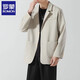 Romon Blazer Casual Blazer Men's Autumn and Winter New Loose y versátil uniforme de alta gama y un guapo traje de luz negro S [sugerido 85-95Jin [Jin es igual a 0.5 kg]]]