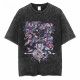 Jiuvia summer hip-hop street cotton t-shirt washing retro Japanese anime full-time hunter Hunter x Hunter trend B1342 washing black S