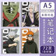 Orlandi Naruto laptop soft rubber set notebook Naruto peripheral Uchiha Sasuke Itachi Naruto Orochimaru Homoline Notepad Laptop BG13553