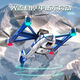 Yaxing remote control aerial photography drone remote control aircraft children's fighter aircraft model quadcopter elementary school helicopter 8K aerial photography version - blue contains 1 aircraft battery [gift box + remote control electric