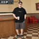 Jeep Spirit American Casual Algodón de algodón puro Camiseta de algodón corto de algodón corto Marca de verano Hombres INS Fat Man Loose Plus Fat Plus Garn Ronded Neck-Sleved A6623-White 2XL (recomendado 140-160Jin [Jin equivale a 0.5 kg])