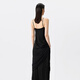 
JNBY [Same Model in Shopping Mall] 25 summer new dress straight suspender V-neck 5P6G13780 001/This black M