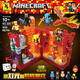LEGO MINECRAFT 695 Juego de la ciudad de sombra con luces y pequeñas partículas ensambladas bloques de construcción y juguetes 682 rock cave [858 partículas] Renzaima [con luces]