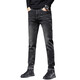 Cool Jeans's Men's Ship Straight 2025 Новые бизнес-эластичные повседневные брюки Весна и осенние износостойкие громкие брюки 9930 Черные и серые 31