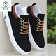 Woodpecker Old Beijing cloth shoes men's shoes summer versatile board shoes men's sports casual shoes soft sole breathable canvas shoes men's single shoes Z-898 khaki (flat * sole) 38