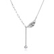 Jinzhizun (3DG Jewelery) platinum necklace Jingyu light diarrhea hollow feather PT950 chain set as a birthday gift for girlfriend Price: gold weight 3.81 grams (including labor costs 414 yuan)