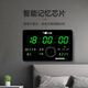 Perpetual calendar electronic display 2025 new electronic digital perpetual calendar luxury watch alarm clock hour clock hour wall clock A[55*35]-6629 red letter [automatic brightness adjustment] Beidou satellite time-giving model