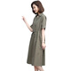 Homesee in Übersee leichte Luxus luxuriöser High-End-Kleid-Baumwollwäsche Dünnfett mm altersreduzierender großer Frauenbauch- und schlanker Wäsche mit langem Rock V-Leading Green 6628 m (ungefähr für 118 Jin [Jin gleich 0,5 kg]))