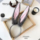 ENRMIIV Halloween Bunny Ears Headband Velvet Hairpin Cos Officer Judy Disney Play Photo Hoop Headband Hair Accessories White + Pink Long Hair Rabbit Ears Headband