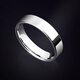 MZMZ platinum ring men's pt950 platinum ring plain ring high-end simple simple Valentine's Day gift for girlfriend Light luxury white gold-5MM wide ring number remarks when ordering