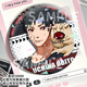 KYODO Naruto Barji Uchiha Obito 58mm Badge Student Gift Backpack Kerako Tinplate Women H13586-Uchiha Obito [Upgrade Thickened] Laser Barji Badge-58mm