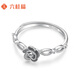 Liuguifu jewelry platinum ring women rose pt950 platinum ring birthday gift about 2.65g
