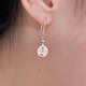 Meluxe platinum earrings for women, PT950 platinum lucky brand earrings, birthday gift for girlfriend, wife, about 1.67g