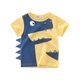 TTPMER SUMME BOY T-shirt à manches courtes Coton Carton Dinosaur Design Ins Style 9716 Military Blue 100