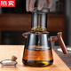 
VIERUODIS imported quality teapot single pot brewed tea household glass tea set high temperature filter brewed teapot tea water Single pot smoke cyan + 2 smoke cyan small cups 15850ML 501mL (inclusive) - 600mL (inclusive)