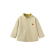 Mini Bala boys and girls plush coat baby anti-static polar fleece contrast embroidered warm top autumn new product