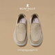 Montagut (Montagut) Français Old Pékin Chaussures Chaussures pour hommes Saloux Soft Sole Sole et chaussures décontractées Chaussures en toile pour hommes Khaki - Tissu de tissu respirant 39 (taille de chaussure en cuir) = Chaussures de sport Taille 40