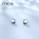 Zokayi platinum earrings PT950 couple earrings simple and versatile Chinese Valentine's Day gift E01246