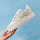 耐克（NIKE）休闲鞋女 25夏季新款AIR FORCE1潮流时尚小白鞋学生活动低帮板鞋 IB3881-001/白色/淡绿 37.5