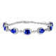 HEEKAIYI sapphire bracelet for women cornflower blue 18K diamond bracelet Chinese Valentine's Day birthday gift for wife and girlfriend Selected 5.9 carat/cornflower blue/double certificate