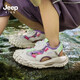 Children's shoes, children's sandals, boys' summer 2025 new breathable girls' soft-soled outdoor river shoes, sports beach shoes, lilac/ivory white 29, inner length of the shoe is about 19cm