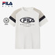 Fila Comfort Cotton Fila Children's Clothing Children's Short-Sleeved T-Shirt 2025 Summer New Boys' Knitted Tops Cloud Mushroom White-WT 140