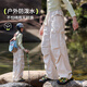 
Fenziyan girls quick-drying pants summer thin children's sports ice silk hiking workwear outdoor girls big children hiking pants hiking 15261 shallow khaki 160