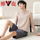 Yalu Vest Pyjamas Men's Men's Cotton Cotton Sans manches Home Vêtements NOUVEAUX HOTES CASSORATIQUES SHORTS DE LA TAILLE SUIT