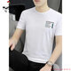 
Woodpecker (TUCANO) ice silk short-sleeved T-shirt men's summer trendy and versatile handsome clothes 2025 new half-sleeved T-shirt top 1421 white M 100Jin[Jin equals 0.5 kg]-110Jin[Jin equals 0.5 kg]
