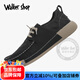 Walker Shop休闲鞋男2025新款夏季舒适透气冰丝帆布鞋男时尚板鞋欧洲站男鞋 黑色【内增高】 39 【皮鞋码】