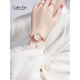 Colevkie Watch Official 2025 New Watch for Women étudiantes et femmes Niche Luxury Luxury Women's Watch 9215 Rose Shell White Diamond [+ Boîte-cadeau + Bracelet +