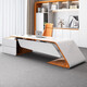 Paint desk simple modern manager desk president L-shaped desk supervisor executive desk boss desk and chair combination 1.6 meters boss desk