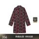 JNBY/江南布衣春夏衬衫连衣裙宽松印花翻领衬衫休闲外套女5N4G13820 853/杂桔 M