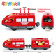 Magnetische Fernbedienung Elektrischer Zug Hölzer Gleis MAS -Zugtriebstraktion Kinderspielzeug rotes Passagier Elektrozug mit verschiedenen Holzstrecken Standard kompatibel