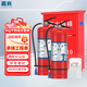 Lanyan 4kg dry powder fire extinguisher acceptance set commercial 4kg*2+box combination 25-year new national standard fire protection 3C certification factory property warehouse fire inspection free inspection card