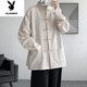 
Playboy (PLAYBOY) Chinese style Tang suit men's sling shirt summer Hanfu new Chinese men's large-size Taoist robe jacket black [seven-quarter sleeves] + navy blue linen pants 8XL (275 to 300 Jin [Jin equals 0.5 kg] can be worn)