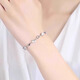 Lao Feng Yin Lou Xiang PT950 Platinum Bracelet Platinum Diamond Birthday Gift for Girlfriend and Wife Valentine's Day 1_Heart of the Ocean White Diamond