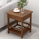 Bodiqi home sofa side cabinet small coffee table mahjong table corner corner small square table storage rack tea table tea table side tea cabinet second floor brown fence