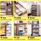 
LDVEP wardrobe storage box drawer type clothing storage box household clothing storage box plastic transparent underwear storage cabinet C3523 [deep 45*width 35*height 23CM] one-pack brown [export quality/no installation]