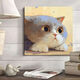可爱猫咪diy填充儿童涂色2024新款小尺寸手绘油彩装饰画 hy12805 40*40cm加厚实木内框+装饰外框