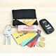 Hummer Mini New Small Card Bag, All-Match Key Bolet, Wallet de moneda de moda, almacenamiento compacto, billetera pequeña, cremallera, bolsa de monedas, negro suave